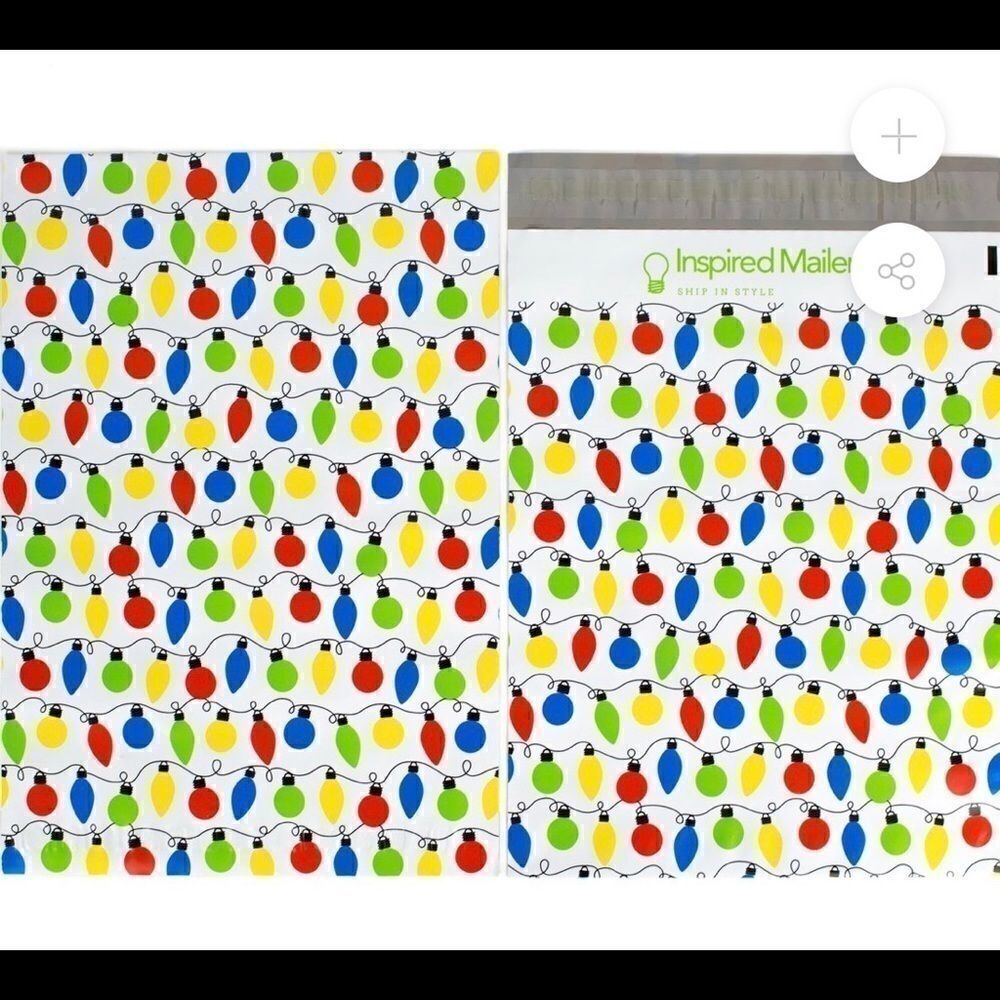 Poly Mix 6x9 10x13 50 pcs XMAS Bundle stickers